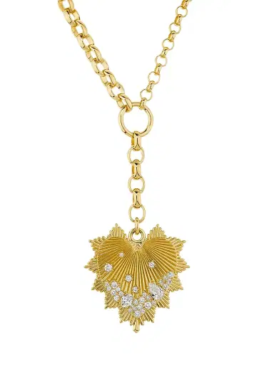 Foundrae Women's 18K Yellow Gold & 0.82 TCW Diamond Heart Pendant Necklace - Yellow Gold | Thumbnail 1 Foundrae Women's 18K Yellow Gold & 0.82 TCW Diamond Heart Pendant Necklace - Yellow Gold | Thumbnail 1