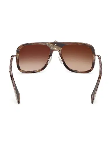 Christian Louboutin Men's 58MM Rectangular Sunglasses - Brown Horn | Thumbnail 4 Christian Louboutin Men's 58MM Rectangular Sunglasses - Brown Horn | Thumbnail 4