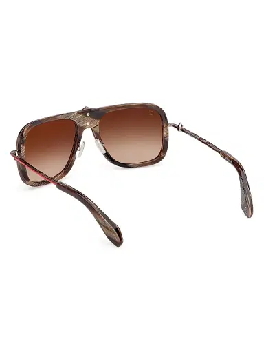 Christian Louboutin Men's 58MM Rectangular Sunglasses - Brown Horn | Thumbnail 5 Christian Louboutin Men's 58MM Rectangular Sunglasses - Brown Horn | Thumbnail 5