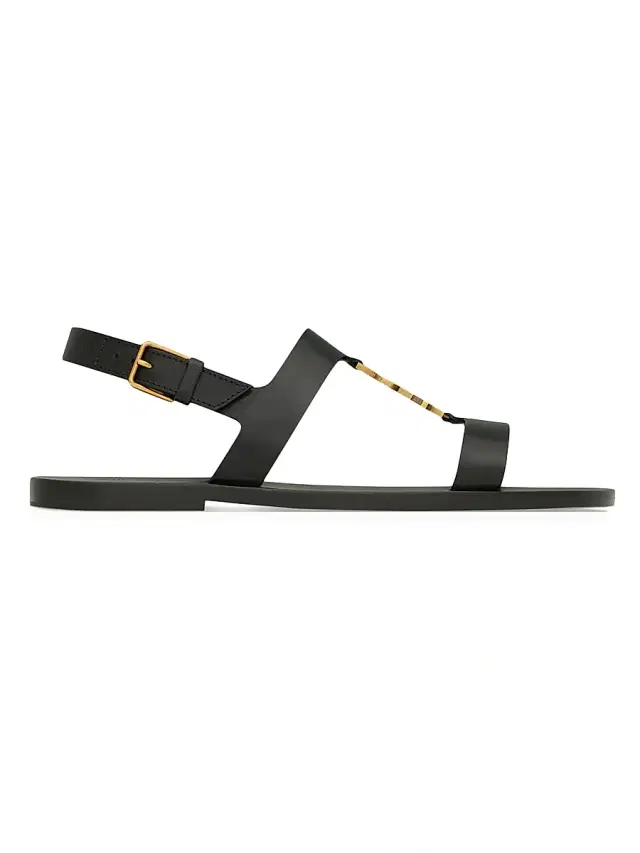 Men's Cassandre Sandals in Smooth Leather - Black