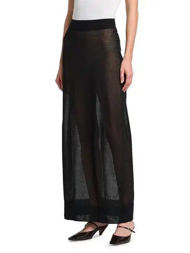 Stella McCartney Women's Sheer Cotton-Blend Maxi Skirt | Thumbnail 4 Stella McCartney Women's Sheer Cotton-Blend Maxi Skirt | Thumbnail 4