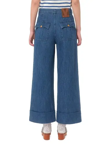 Valentino Garavani Women's Lightweight Denim Pants | Thumbnail 3 Valentino Garavani Women's Lightweight Denim Pants | Thumbnail 3