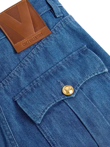 Valentino Garavani Women's Lightweight Denim Pants | Thumbnail 5 Valentino Garavani Women's Lightweight Denim Pants | Thumbnail 5