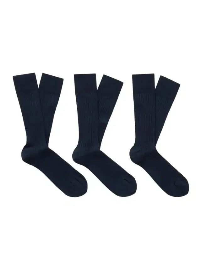 Three-Pack Ribbed Cotton-Blend Socks - Men