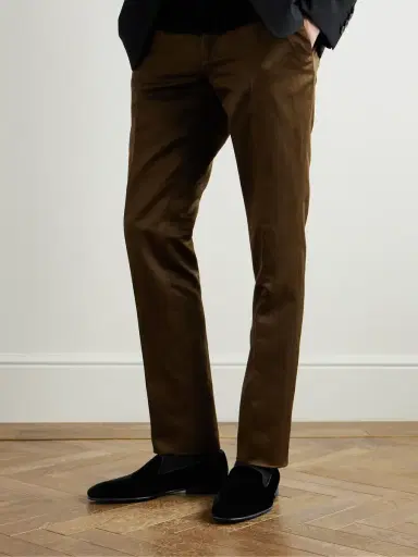 Manolo Blahnik Mario Grosgrain-Trimmed Velvet Loafers - Men | Thumbnail 2 Manolo Blahnik Mario Grosgrain-Trimmed Velvet Loafers - Men | Thumbnail 2