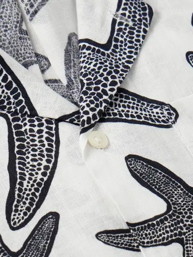 Vilebrequin Charli Camp-Collar Printed Linen Shirt - Men | Thumbnail 4