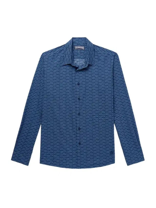 Vilebrequin Caracal Printed Organic Cotton-Voile Shirt - Men