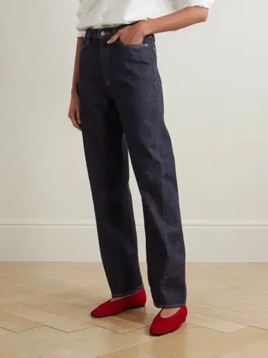 TOTEME Twisted Seam High-rise Straight-leg Jeans | Thumbnail 3