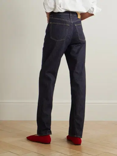 TOTEME Twisted Seam High-rise Straight-leg Jeans | Thumbnail 4
