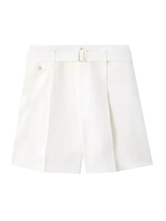 Denise Belted Pleated Linen Shorts