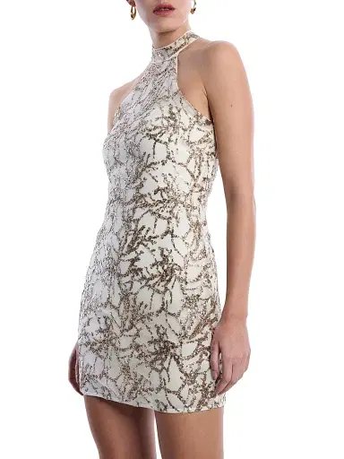 BCBGMAXAZRIA Women's Embellished Sleeveless Minidress - Jasmine - Size 14 | Thumbnail 4 BCBGMAXAZRIA Women's Embellished Sleeveless Minidress - Jasmine - Size 14 | Thumbnail 4