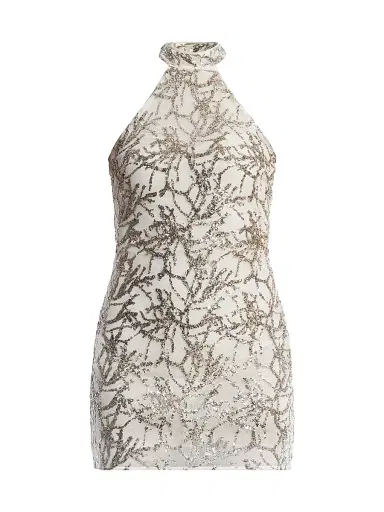 BCBGMAXAZRIA Women's Embellished Sleeveless Minidress - Jasmine - Size 14 | Thumbnail 1 BCBGMAXAZRIA Women's Embellished Sleeveless Minidress - Jasmine - Size 14 | Thumbnail 1