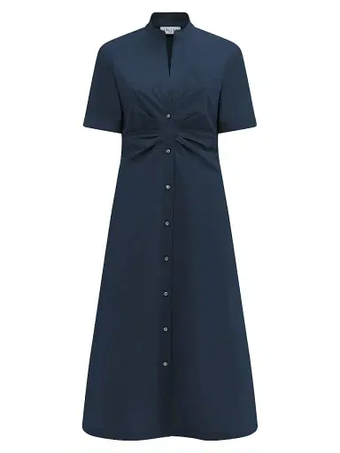 Callas Milano Women's Noor Long Shirt Dress - Navy | Thumbnail 1 Callas Milano Women's Noor Long Shirt Dress - Navy | Thumbnail 1