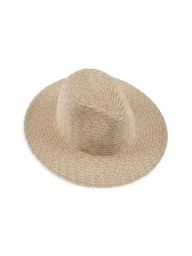 Eugenia Kim Women's Courtney Packable Fedora - Natural Gold | Thumbnail 1 Eugenia Kim Women's Courtney Packable Fedora - Natural Gold | Thumbnail 1