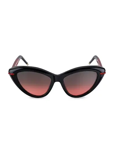 Christian Louboutin Women's 56MM Cat-Eye Sunglasses - Black Red | Thumbnail 2 Christian Louboutin Women's 56MM Cat-Eye Sunglasses - Black Red | Thumbnail 2