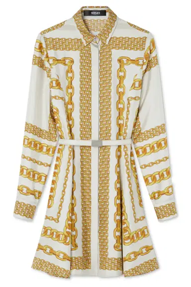 Versace Treasure Shirt Dress - Bone Gold | Thumbnail 1