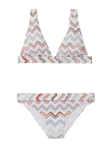 Missoni Striped Metallic Crochet-knit Bikini | Thumbnail 1