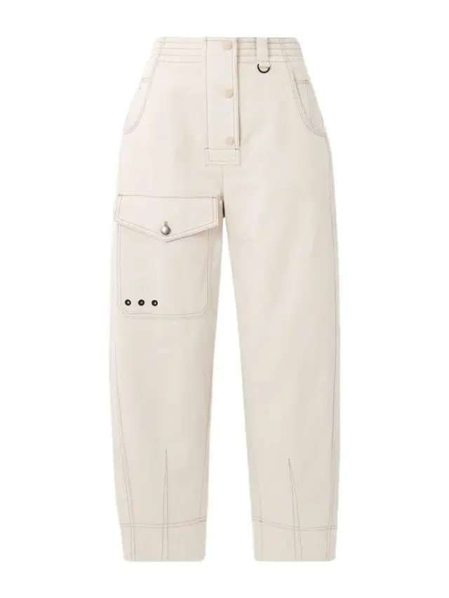 Eyelet-embellished Cotton And Linen-blend Canvas Tapered Cargo Pants