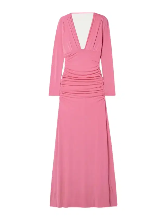 Ruched Stretch-jersey Gown