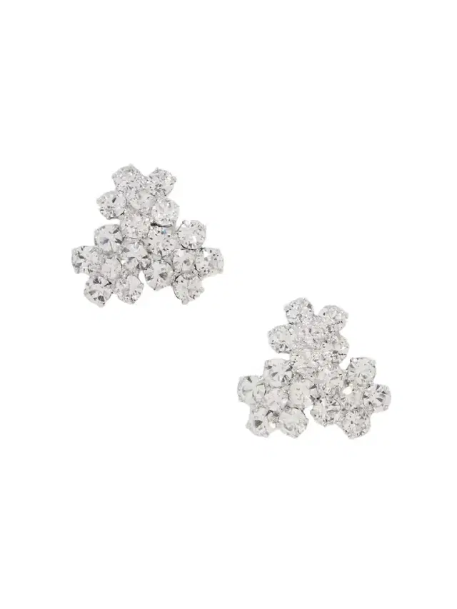 Violet Silver-plated Swarovski Crystal Earrings
