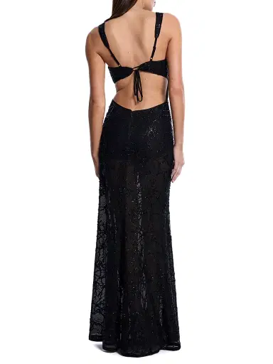 BCBGMAXAZRIA Women's Embellished Cut Out Gown | Thumbnail 5 BCBGMAXAZRIA Women's Embellished Cut Out Gown | Thumbnail 5