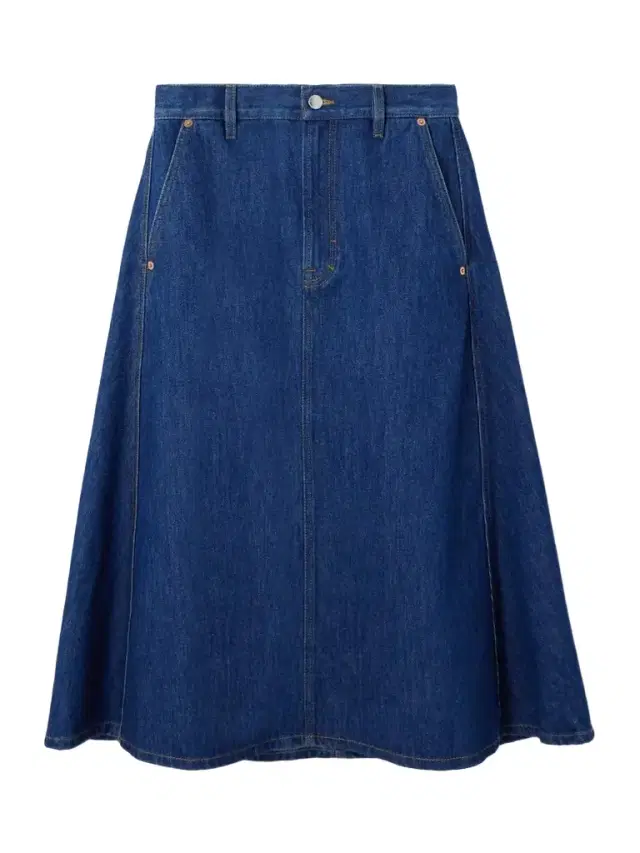 Denim Midi Skirt