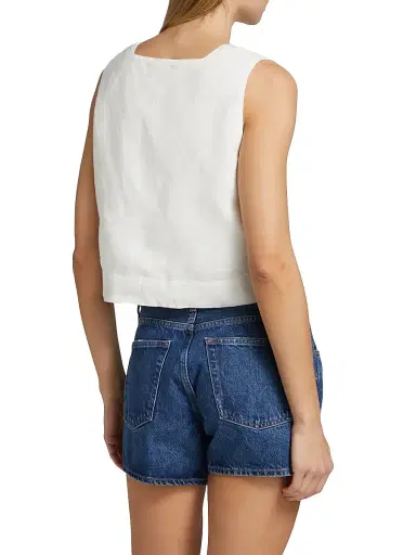 RAILS Women's Akira Linen Square Neck Tank | Thumbnail 5 RAILS Women's Akira Linen Square Neck Tank | Thumbnail 5