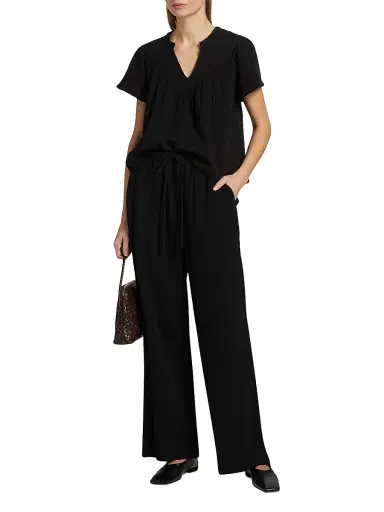 RAILS Women's Emmie Gauze Drawstring Wide-Leg Pants | Thumbnail 2