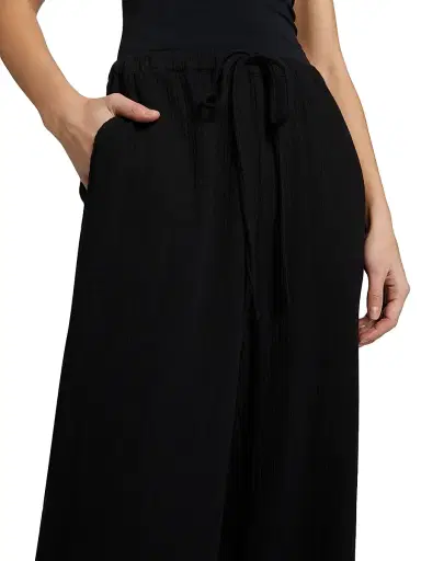 RAILS Women's Emmie Gauze Drawstring Wide-Leg Pants | Thumbnail 6