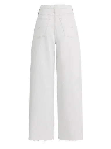 Hudson Jeans Women's Bailey Relaxed Barrel-Leg Jeans - White | Thumbnail 3 Hudson Jeans Women's Bailey Relaxed Barrel-Leg Jeans - White | Thumbnail 3