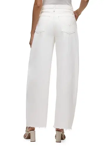 Hudson Jeans Women's Bailey Relaxed Barrel-Leg Jeans - White | Thumbnail 6 Hudson Jeans Women's Bailey Relaxed Barrel-Leg Jeans - White | Thumbnail 6