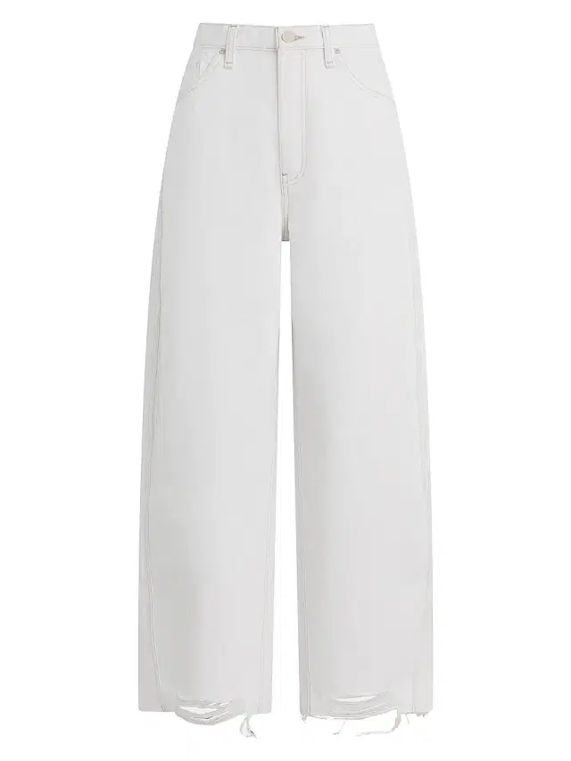 Hudson Jeans Women's Bailey Relaxed Barrel-Leg Jeans - White