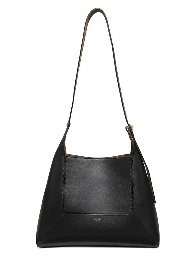 Women's  Diamond Leather Hobo Bag - Black Gold
