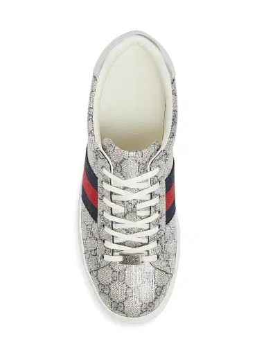 Gucci Men's Ace GG Supreme Canvas Low-Top Sneakers - Black - Size 13 | Thumbnail 4 Gucci Men's Ace GG Supreme Canvas Low-Top Sneakers - Black - Size 13 | Thumbnail 4