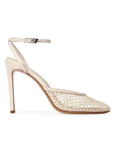 Black Suede Studio Women's Millie 100MM Mesh Sandals - Coconut Woven Mesh - Size 12 | Thumbnail 1 Black Suede Studio Women's Millie 100MM Mesh Sandals - Coconut Woven Mesh - Size 12 | Thumbnail 1