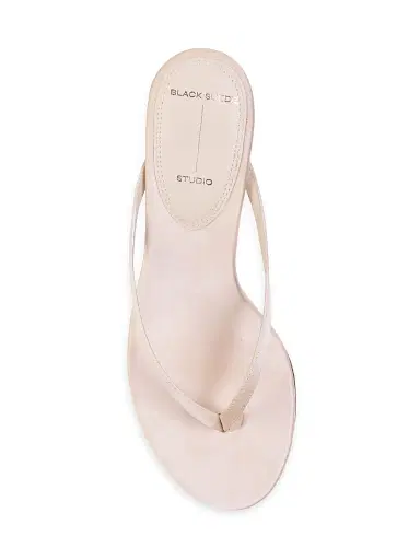 Black Suede Studio Women's Tash 50MM Satin Heels - Champagne Satin - Size 7 | Thumbnail 5