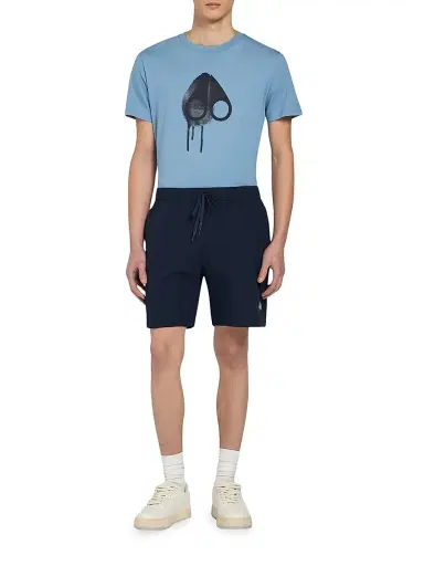 Moose Knuckles Men's Logo Drawstring Swim Shorts - Navy | Thumbnail 2