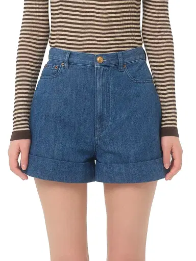 Valentino Garavani Women's Lightweight Denim Shorts - Denim - Size 25 | Thumbnail 3 Valentino Garavani Women's Lightweight Denim Shorts - Denim - Size 25 | Thumbnail 3
