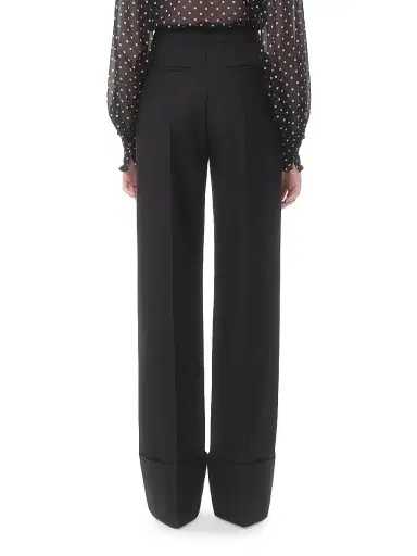 Valentino Garavani Women's Virgin Wool Pants - Black - Size 2 | Thumbnail 4 Valentino Garavani Women's Virgin Wool Pants - Black - Size 2 | Thumbnail 4