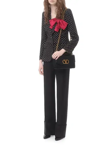 Valentino Garavani Women's Virgin Wool Pants - Black - Size 2 | Thumbnail 6 Valentino Garavani Women's Virgin Wool Pants - Black - Size 2 | Thumbnail 6