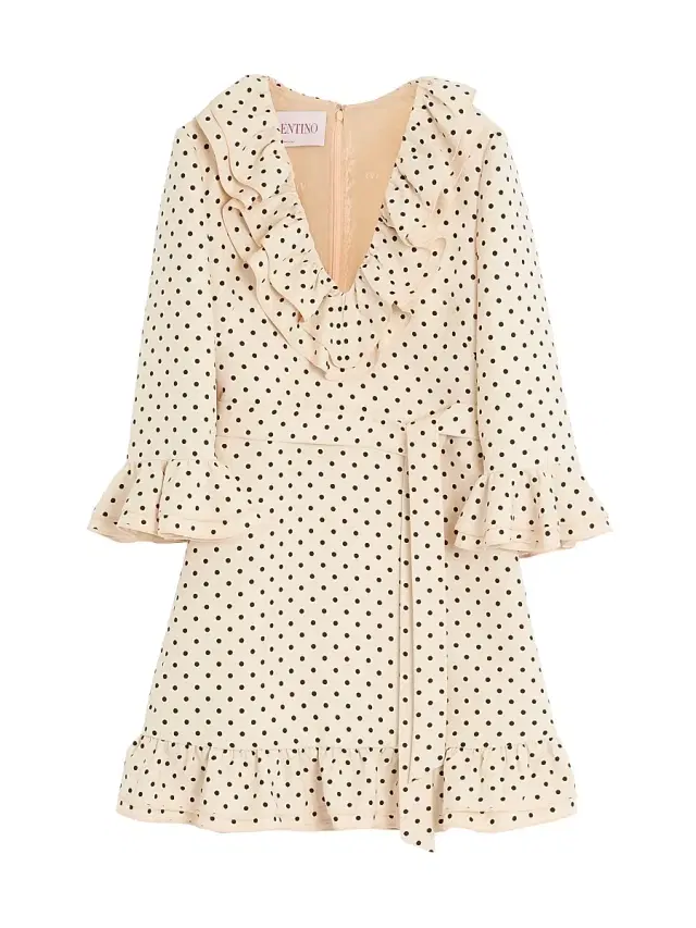 Valentino Garavani Women's Crepe Couture Short Dress - Birch Black