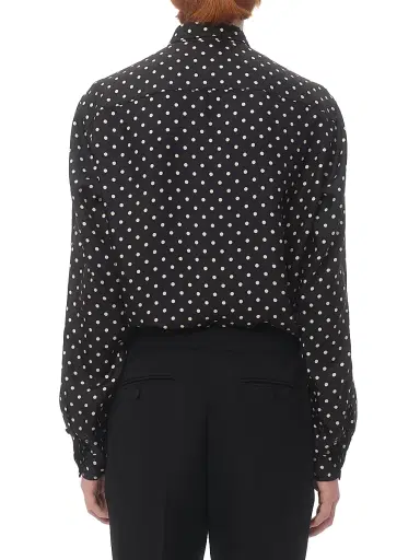 Valentino Garavani Men's Silk Twill Shirt with Plusdepois Print - Black Butter - Size 16 | Thumbnail 3