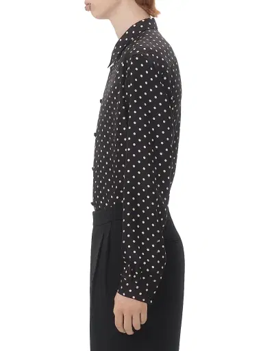 Valentino Garavani Men's Silk Twill Shirt with Plusdepois Print - Black Butter - Size 16 | Thumbnail 4