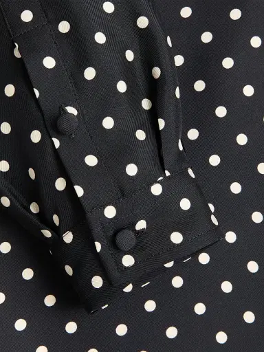 Valentino Garavani Men's Silk Twill Shirt with Plusdepois Print - Black Butter - Size 16 | Thumbnail 7