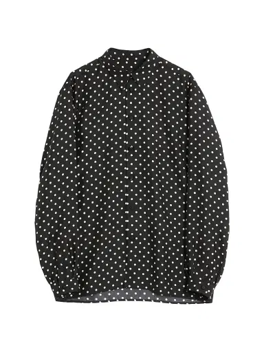 Valentino Garavani Men's Silk Twill Shirt with Plusdepois Print - Black Butter - Size 16 | Thumbnail 1