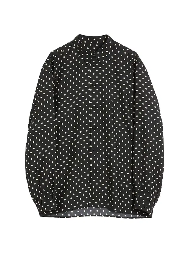 Valentino Garavani Men's Silk Twill Shirt with Plusdepois Print - Black Butter