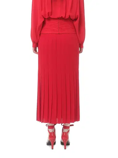 Valentino Garavani Women's Georgette Midi Skirt - Paris - Size 2 | Thumbnail 5