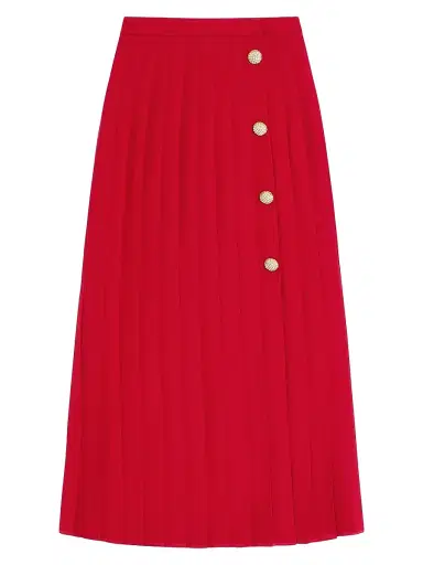 Valentino Garavani Women's Georgette Midi Skirt - Paris - Size 2 | Thumbnail 1