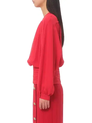 Valentino Garavani Women's Light Georgette Top - Paris - Size 2 | Thumbnail 3