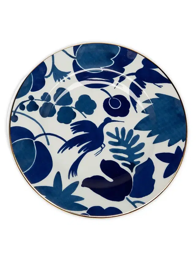 Dinner Plates Set of 2 - Wildbird Blue